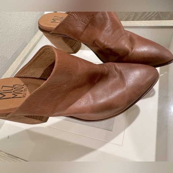 Miz Mooz Shoes - Miz Mooz Leather Heeled Mules - Amalia. Size 37. Lightly Used condition.